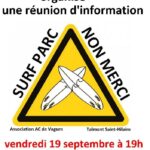 Contre le Surf Parc de Talmont - Réunion d'information