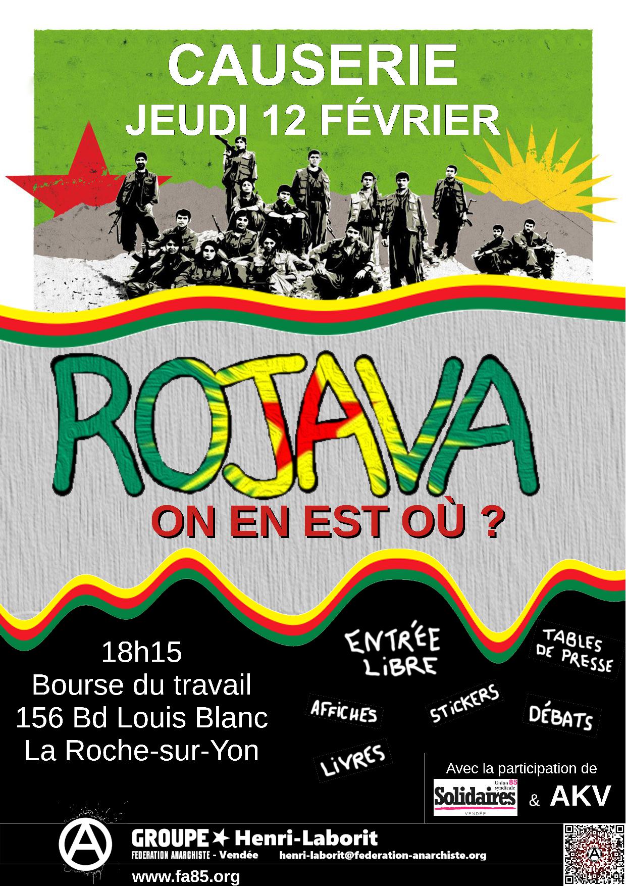 Causerie : Rojava, on en est où ?