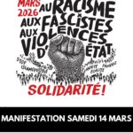 Manifestation pour la solidarité / antiraciste / antifasciste - samedi 14 mars - 14h30 - Place Napoléon