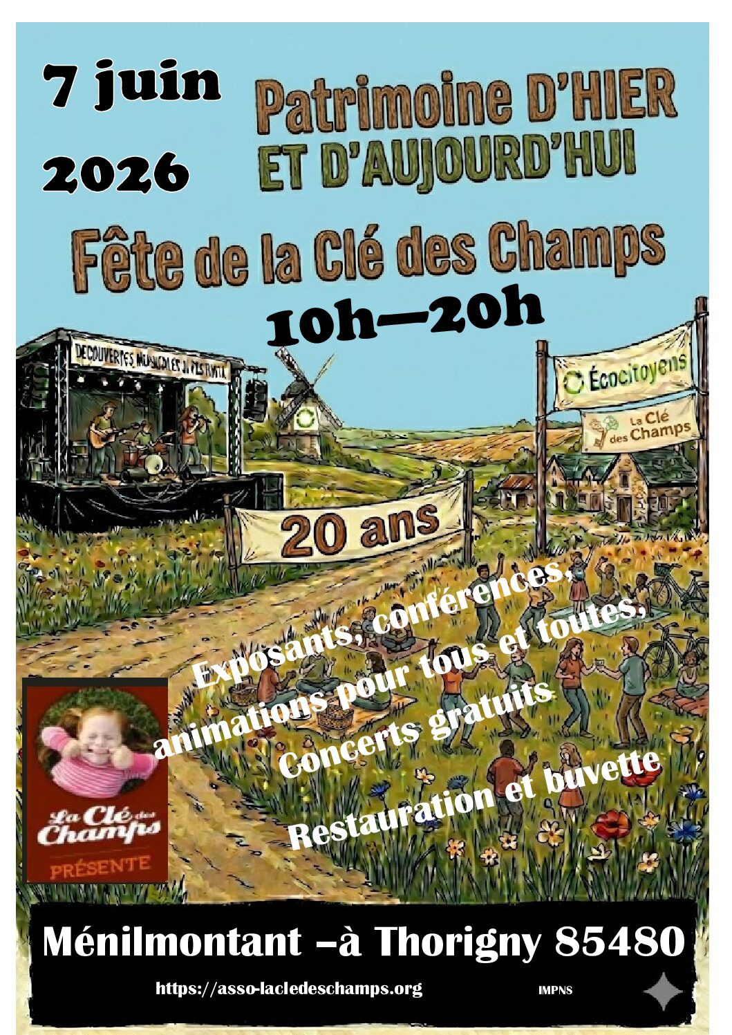 Fête annuelle de la Clé des Champs – Dimanche 7 juin