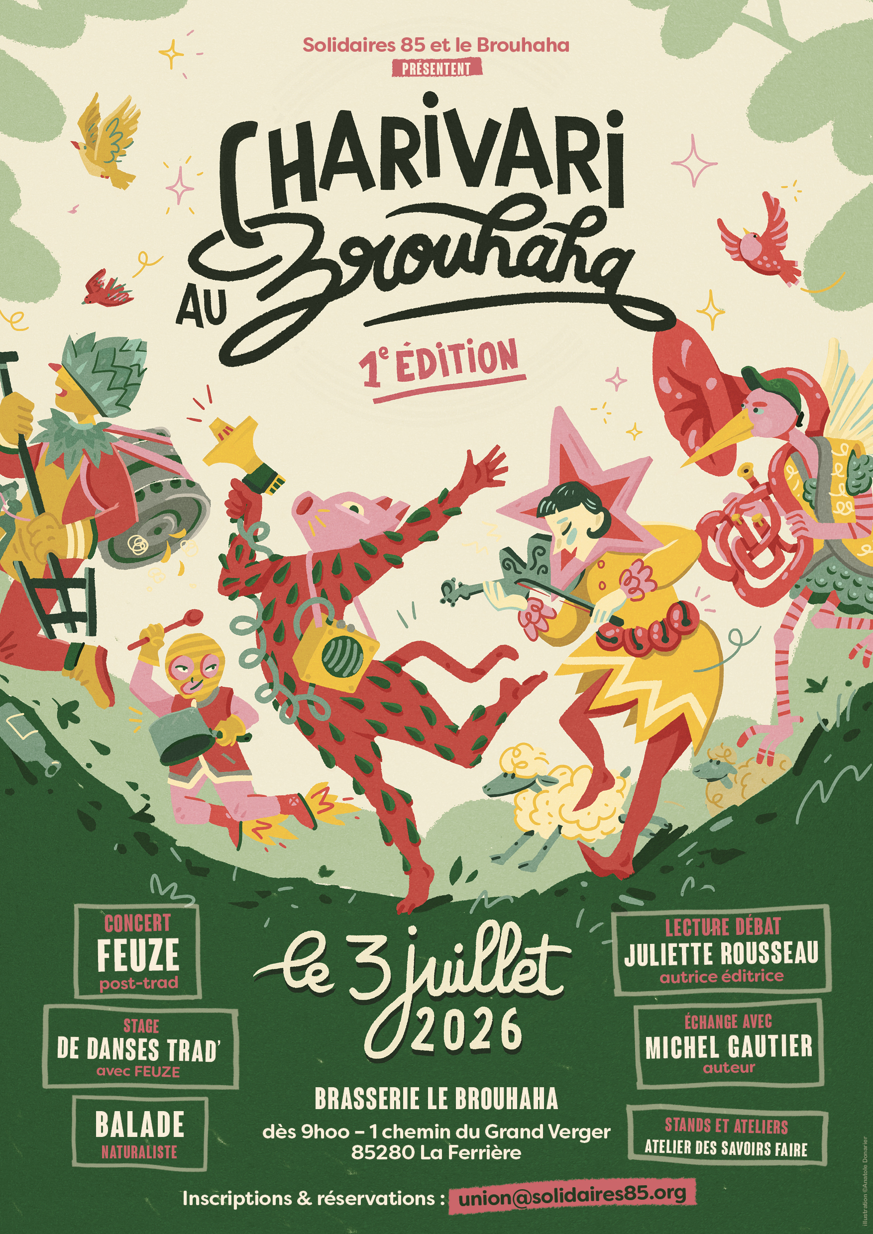 3 juillet – CHARIVARI – La grande fiesta de Solidaires 85