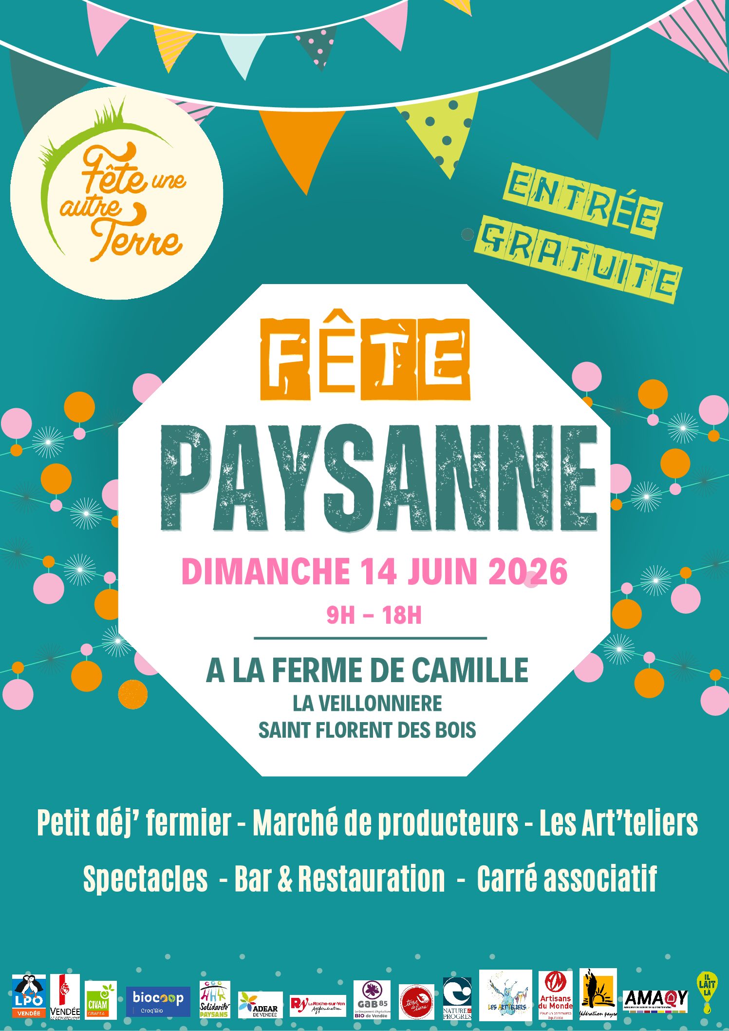 dimanche 14 Juin 2026 : Fête paysanne à La Ferme de Camille