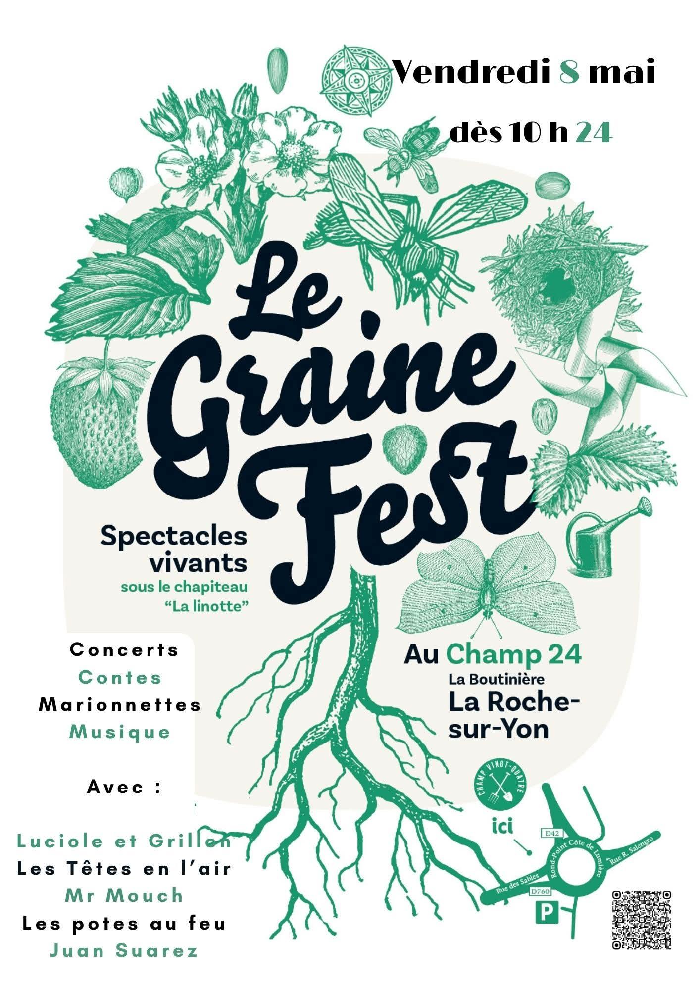 Vendredi 8 mai - 10h24 : Le Graine fest au Champ 24