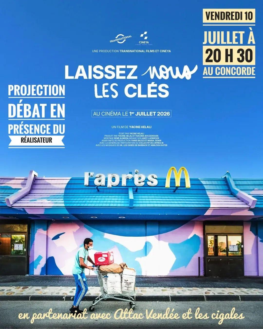 Ciné-Débat - Laissez nous les clés - Concorde - LRSY - 10/07/26 - 20h30