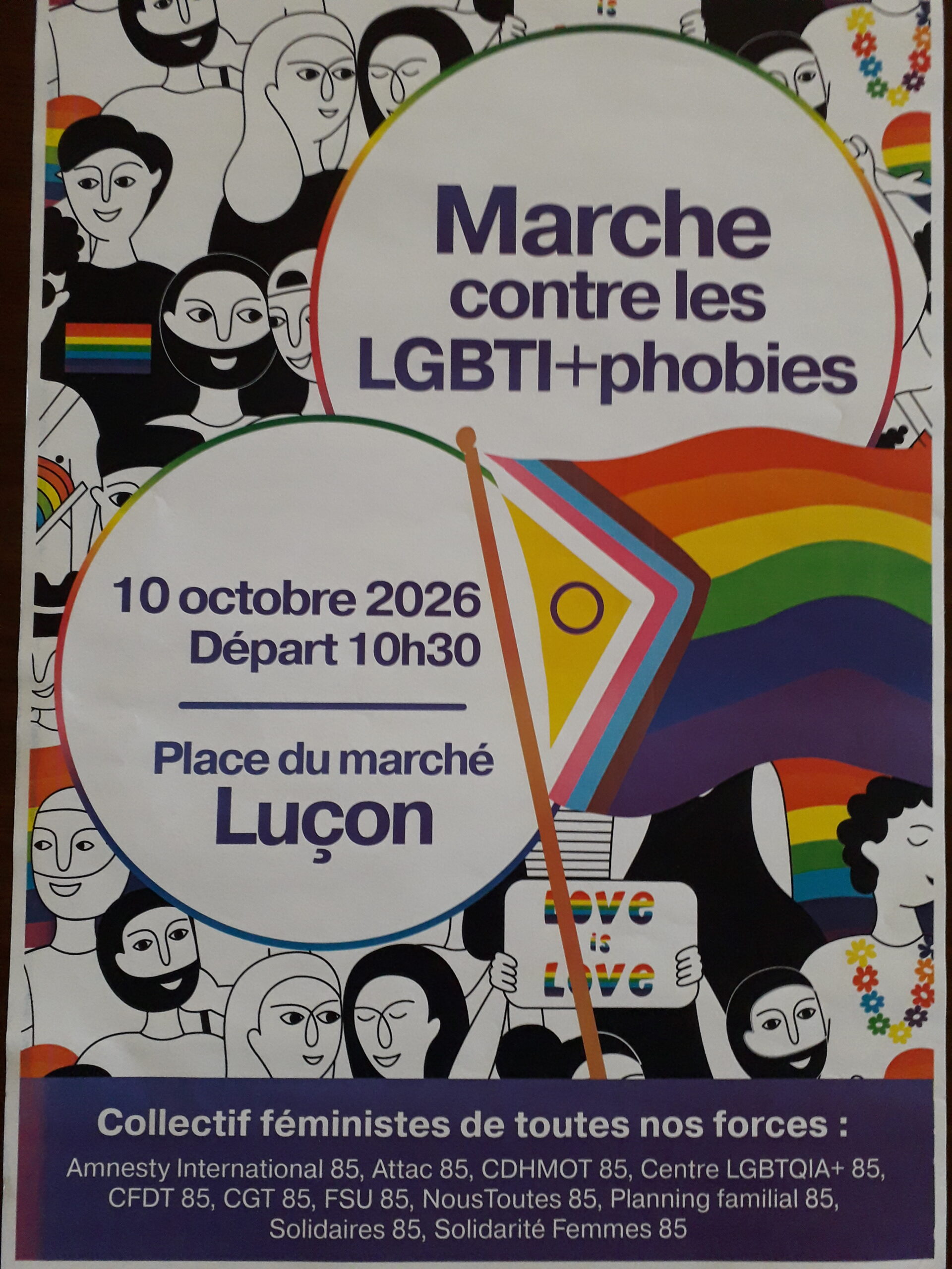 Manifestation contre les LGBT+phobies – 10/10 à Luçon