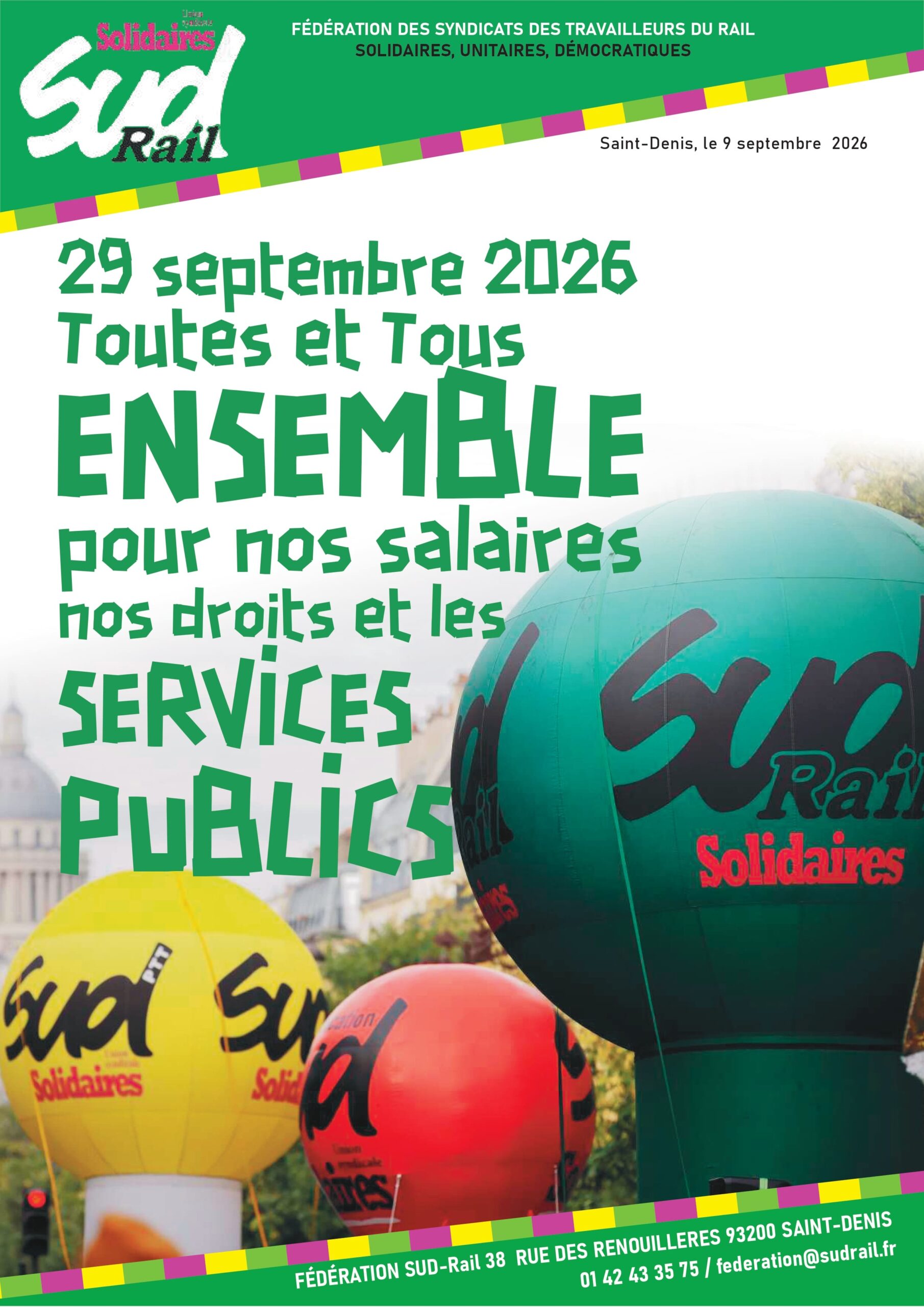 Appel à la grève 29 septembre