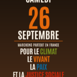 Mobilisation 26 septembre : marche pour le climat, le vivant, la paix et la justice sociale