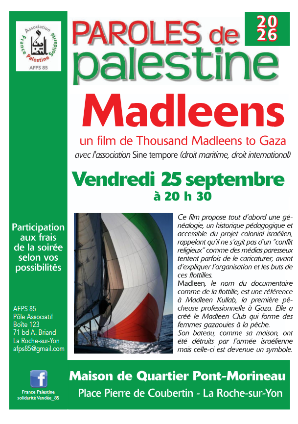 Parole de Palestine - Madleens -